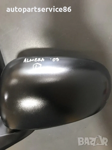 Огледало предно ляво черно за Nissan Almera N16 (2003) 015806, снимка 3 - Части - 54355604