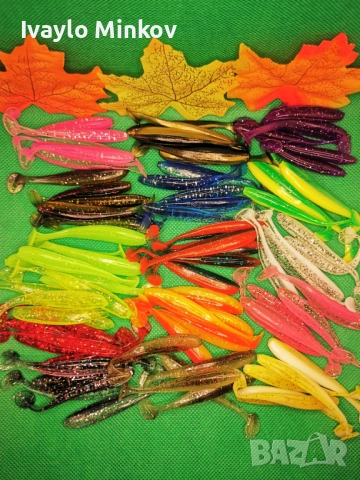 80бр. Силиконови рибки за костур 7см 2г.