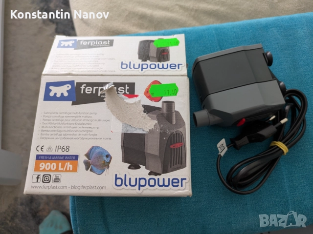 Ferplast BluPower 900 –, снимка 3 - Оборудване за аквариуми - 52073591