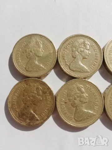 дефектни 1 паунд от 1983 г., снимка 2 - Нумизматика и бонистика - 49606641