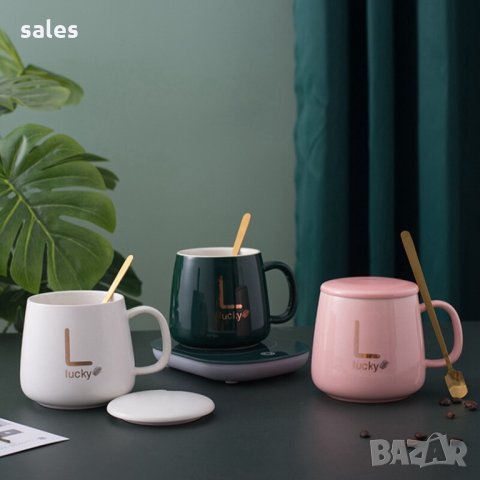 Подаръчен комплект нагревател за чаши, снимка 5 - Други стоки за дома - 35303432