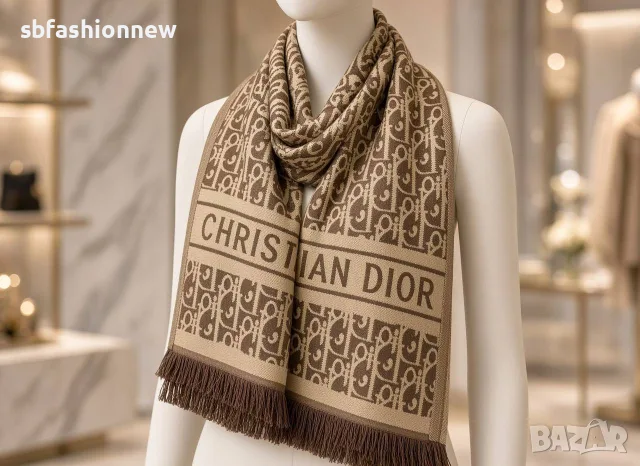 Christian Dior шал ✨ кашмир и коприна, снимка 3 - Шалове - 56336720