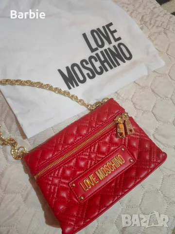 Love Moschino червена чанта