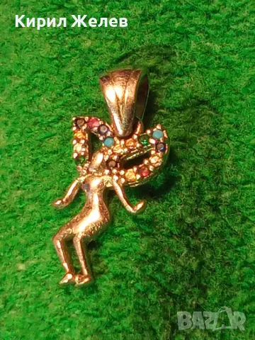 ФИГУРАЛЕН СКЪПОЦЕНЕН СРЕБЪРЕН ПЕНДАНТ ФЕЯ СРЕБРО 925 с БЯЛА ПОЗЛАТА и РАЗНОЦВЕТНИ ЦИРКОНИ 45585, снимка 12 - Колиета, медальони, синджири - 49001664