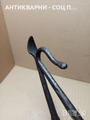 Соц Стари Ръчно Ковани Ножици За Рязане На Ламарина. , снимка 9 - Антикварни и старинни предмети - 52619403