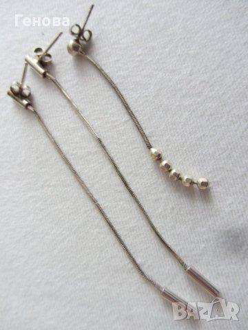 Дамски сребърни  обеци