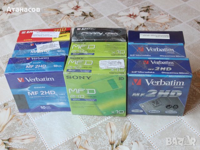 Продавам флопи FDD нови дискети Verbatim 1.44Mb, снимка 10 - Външни хард дискове - 39341845