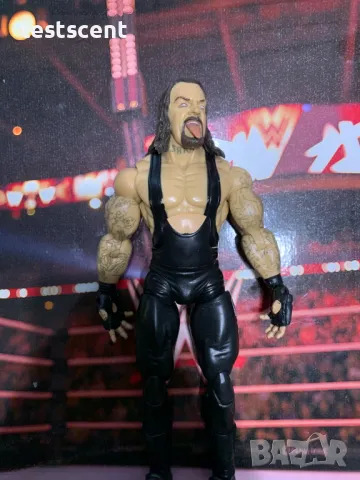 Екшън фигура WWE The Undertaker Гробаря Jakks Deluxe Aggression figure играчка, снимка 9 - Колекции - 49551779