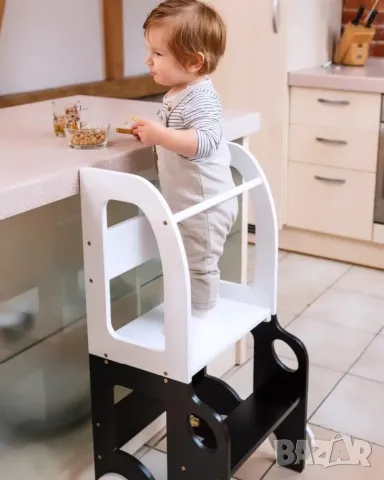 Помощна кула Монтесори 2в1, снимка 9 - Мебели за детската стая - 47986401