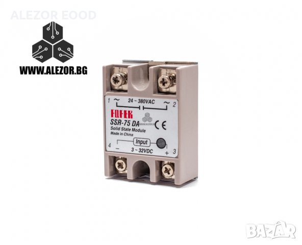 Солид Стейт Реле, Aideepen , Полупроводниково, 3-32VDC, Товароносимост 75 A / 24 - 380 VAC, 20200081, снимка 3 - Друга електроника - 30007448