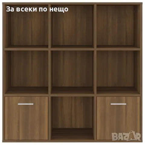 Библиотека, кафяв дъб, 98x30x98 см Код P149, снимка 5 - Секции и витрини - 49339368
