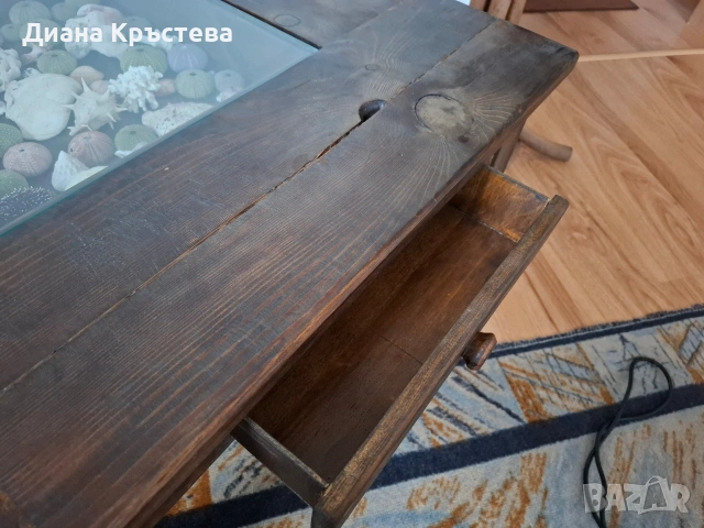 Масичка за кафе ръчна изработка рустикален стил, снимка 7 - Маси - 54302967