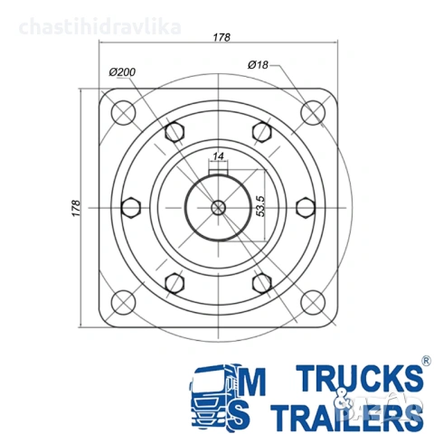Орбитален хидромотор PRESKO BM7 400cm3 OMV, BMV, SMV, OMSV, OMZV, снимка 5 - Части - 54077139