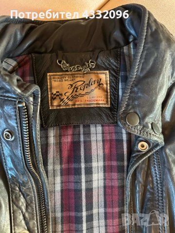 Мъжко кожено яке REPLAY , снимка 4 - Якета - 52518944