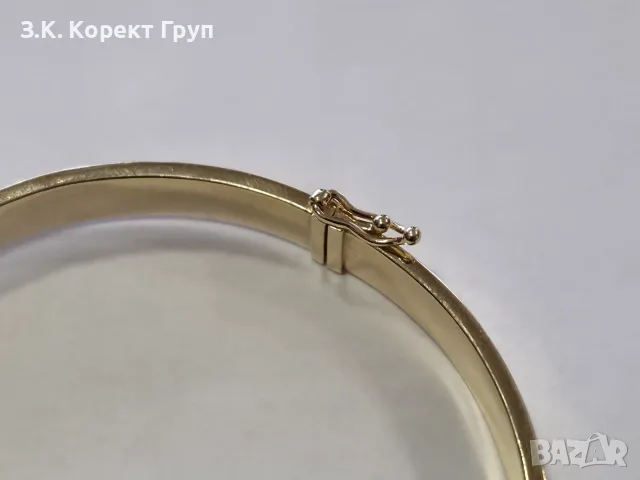 Твърда златна гривна модел Cartier – 14К (585) / 10.28 гр., снимка 5 - Гривни - 55852482