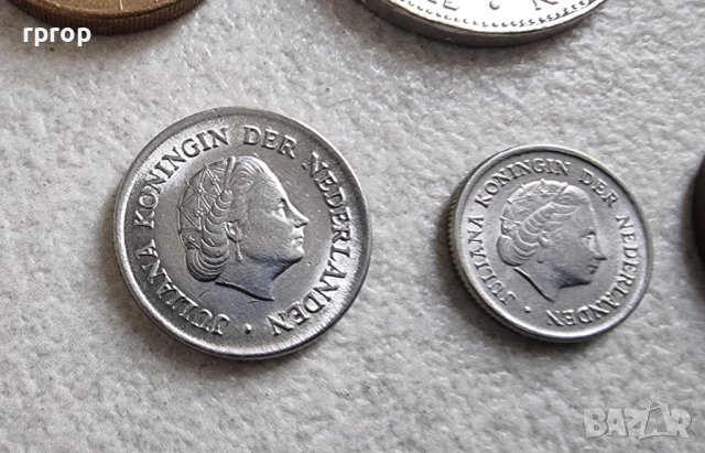 Монети. Холандия. Холандски 5, 10 , 25 цента , 1, 2  и 5  гулдена.  6 бр, снимка 7 - Нумизматика и бонистика - 42617926