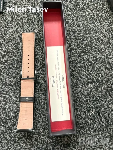 Кожена каишка за часовник Bremont – 22 мм , снимка 2 - Каишки за часовници - 55894003
