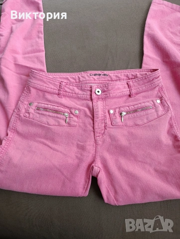 Розови дънки М, снимка 2 - Дънки - 54299493