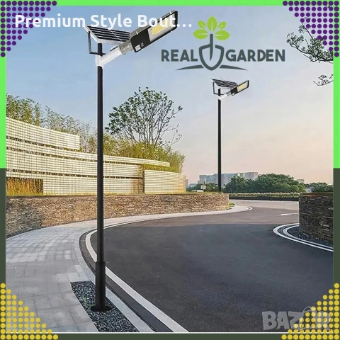 Мощна соларна улична лампа IP67 с дистанционно и стойка – 200W (247 LED) / 300W (299 LED), снимка 4 - Външни лампи - 53890368