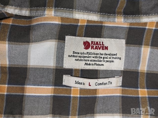 Fjallraven Sarek Flannel Shirt LS Comfort Fit (L) мъжка спортна риза, снимка 8 - Ризи - 42147507
