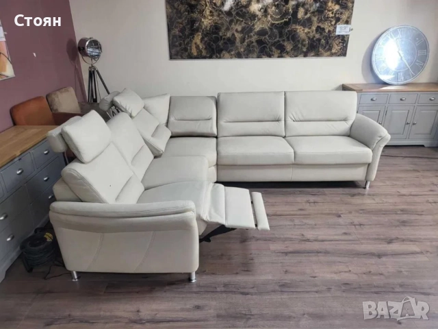 ПРОМОЦИЯ!Светло кремав ъглов диван от плат Dakar с ел.релакс механизъм, снимка 10 - Дивани и мека мебел - 52827092