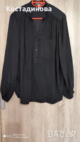 Черна риза H&M, снимка 1 - Ризи - 31028099