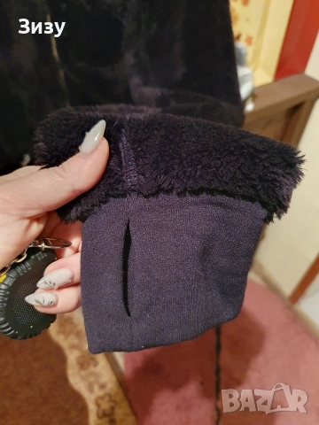 Черно спортно пухено яке М размер , снимка 5 - Якета - 52899096