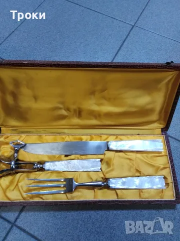 Прибори за сервиране на месо, снимка 10 - Антикварни и старинни предмети - 55737681