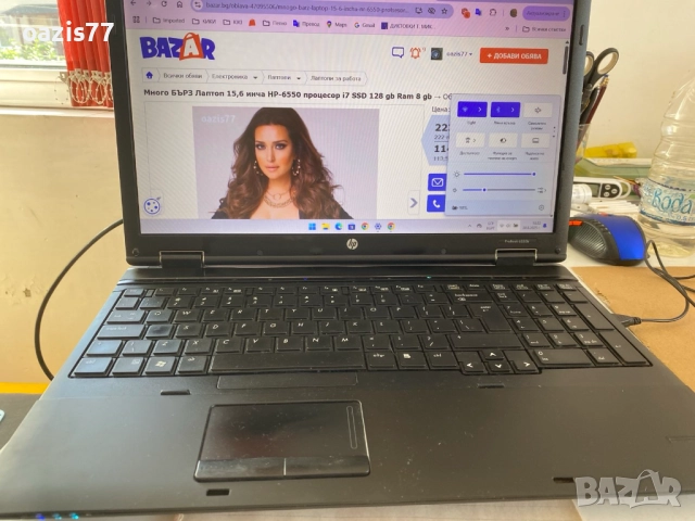 Много БЪРЗ Лаптоп 15,6 инча НР-6550 процесор i7    Ram  8 gb, снимка 3 - Лаптопи за работа - 47095506