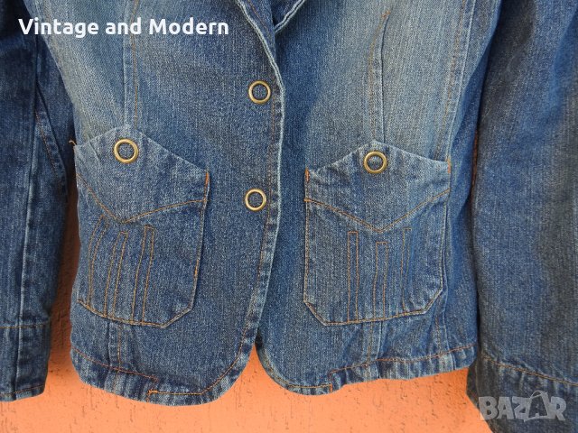 MANGO дамско дънково яке сако (L), снимка 2 - Якета - 34497954