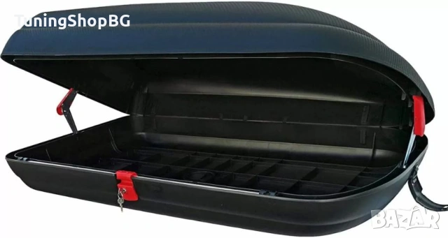 Автобокс Art Plast 200x79x38cm с ключ, 480 литра черен карбон, снимка 4 - Аксесоари и консумативи - 53984293