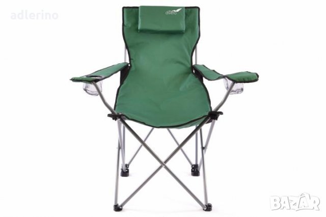 Рибарски стол, сгъваем стол, пикник стол, къмпинг стол - 1 брой, зелен - 130 кг