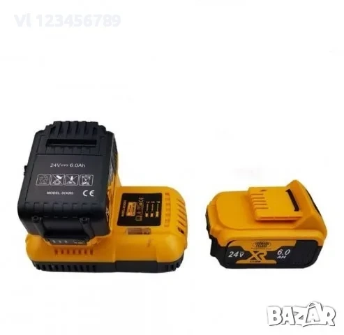 Акумулаторен перфоратор 24V 6 Ah, 2 батерии (KraftWorld), снимка 4 - Бормашини - 52261655