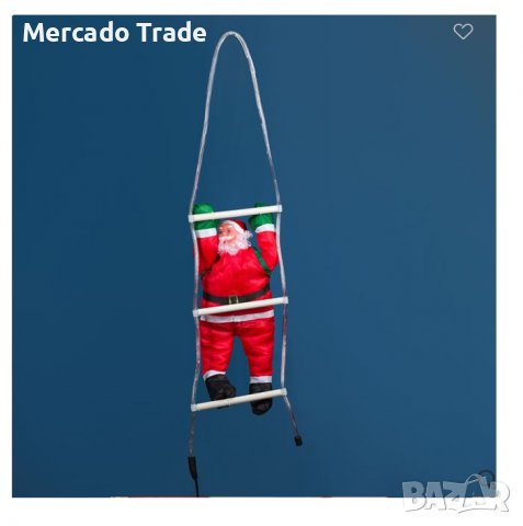 Коледна декоративна стълба Mercado Trade, Светеща Дядо Коледа, снимка 3 - Декорация за дома - 38356719