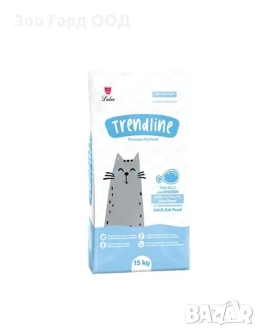 Trendline Sterilised Adult Cat Food Chicken - Пълноценна храна за стерилизирани котки с пилешко 15кг