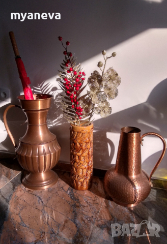 Тежка, масивна, керамична ваза от Германия. , снимка 4 - Вази - 44589131