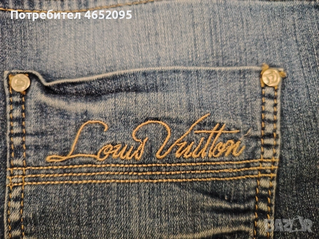 Нови Къси Дамски дънки 3/4-ти Louis vuitton, снимка 4 - Дънки - 53882772