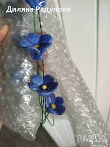 Керамични цветя, снимка 9 - Декорация за дома - 54291464