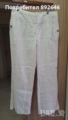 Бял ленен панталон размер М/L