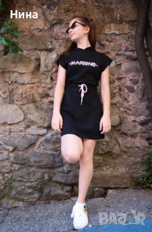 Рокля Marions в черно, снимка 3 - Детски рокли и поли - 50453063