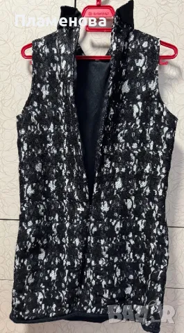 Черно Бяла рокля с дантела - one size , снимка 3 - Рокли - 48688308