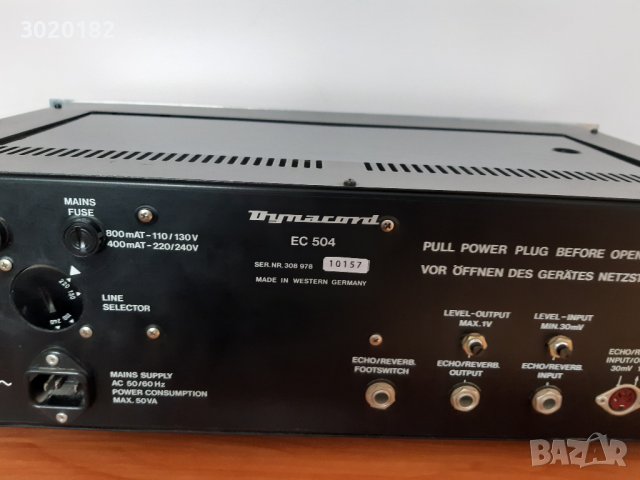 Лентово ехо/реверб Dynacord EC 504 Tape delay/reverb, снимка 5 - Други - 42713267