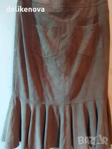 MARCCAIN Original Size M 100% Велур Прекрасна пола, снимка 4 - Поли - 47438989