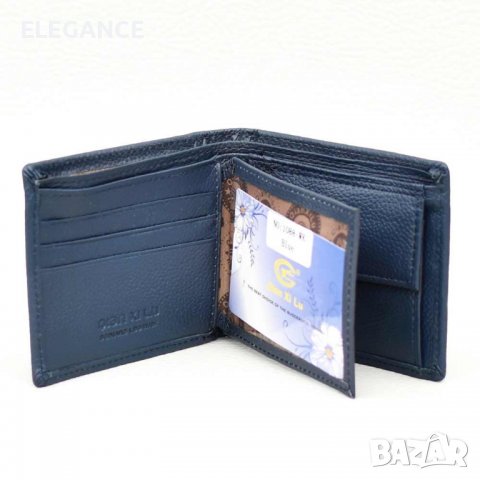 Малък мъжки портфейл от естествена кожа, различни цветове, снимка 5 - Портфейли, портмонета - 37930810