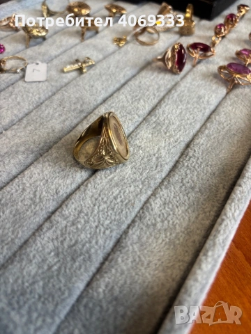 Златен пръстен с монета 11.1 гр 14к, снимка 5 - Пръстени - 54175061