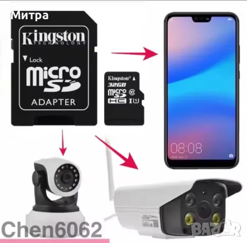 SD карта памет Kingston 256GB плюс SD адаптер, снимка 6 - Карти памет - 50339709