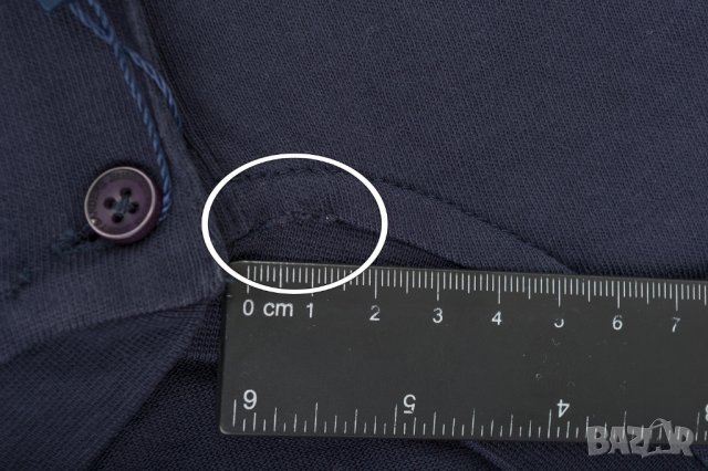 Тъмносиня памучна мъжка блуза марка Jimmy Sanders, снимка 6 - Блузи - 30351040