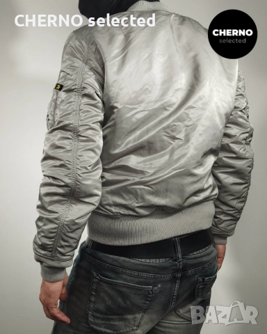 Яке бомбър ALPHA INDUSTRIES MA-1 – размер L•M – отлично състояние, снимка 3 - Якета - 52977206