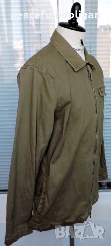 Lyle & Scott Mens Khaki Green Full Zip Lightweight Casual Jacket Size L, снимка 6 - Якета - 44339332