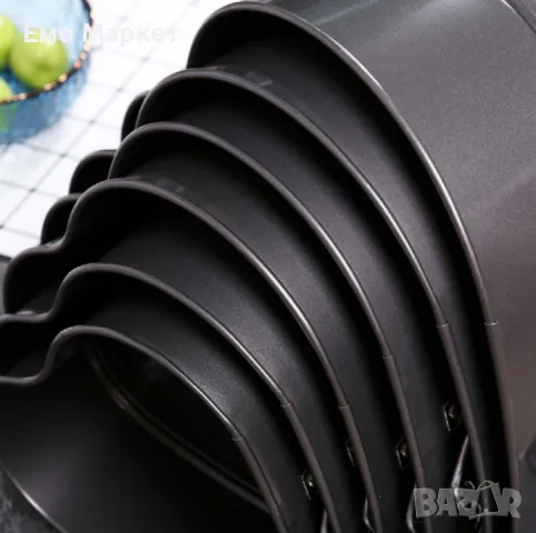 Комплект от 6 броя метални форми сърце за торта, снимка 8 - Други - 49276174